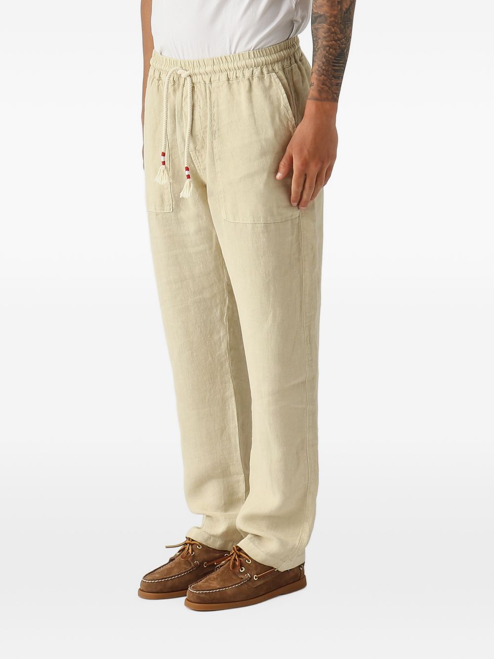 Pantaloni in lino con coulisse CAA0001 01139L MC2 SAINT BARTH