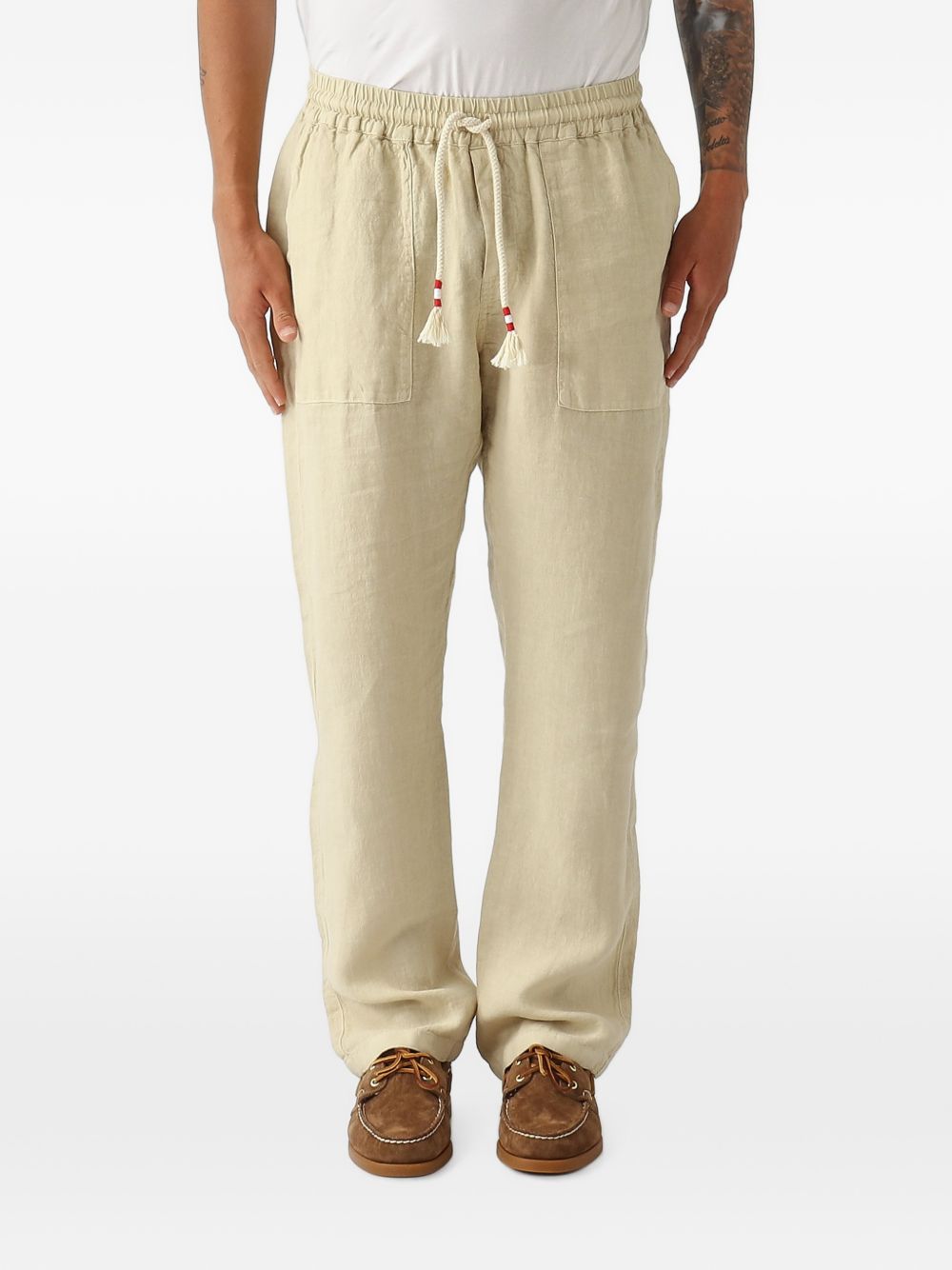 Pantaloni in lino con coulisse CAA0001 01139L MC2 SAINT BARTH