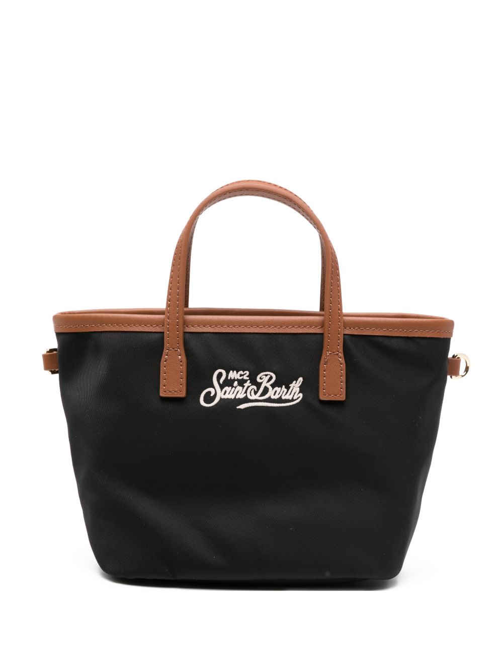 Borsa a mano in tessuto con dettagli in pelle CB0005 00288L MC2 SAINT BARTH