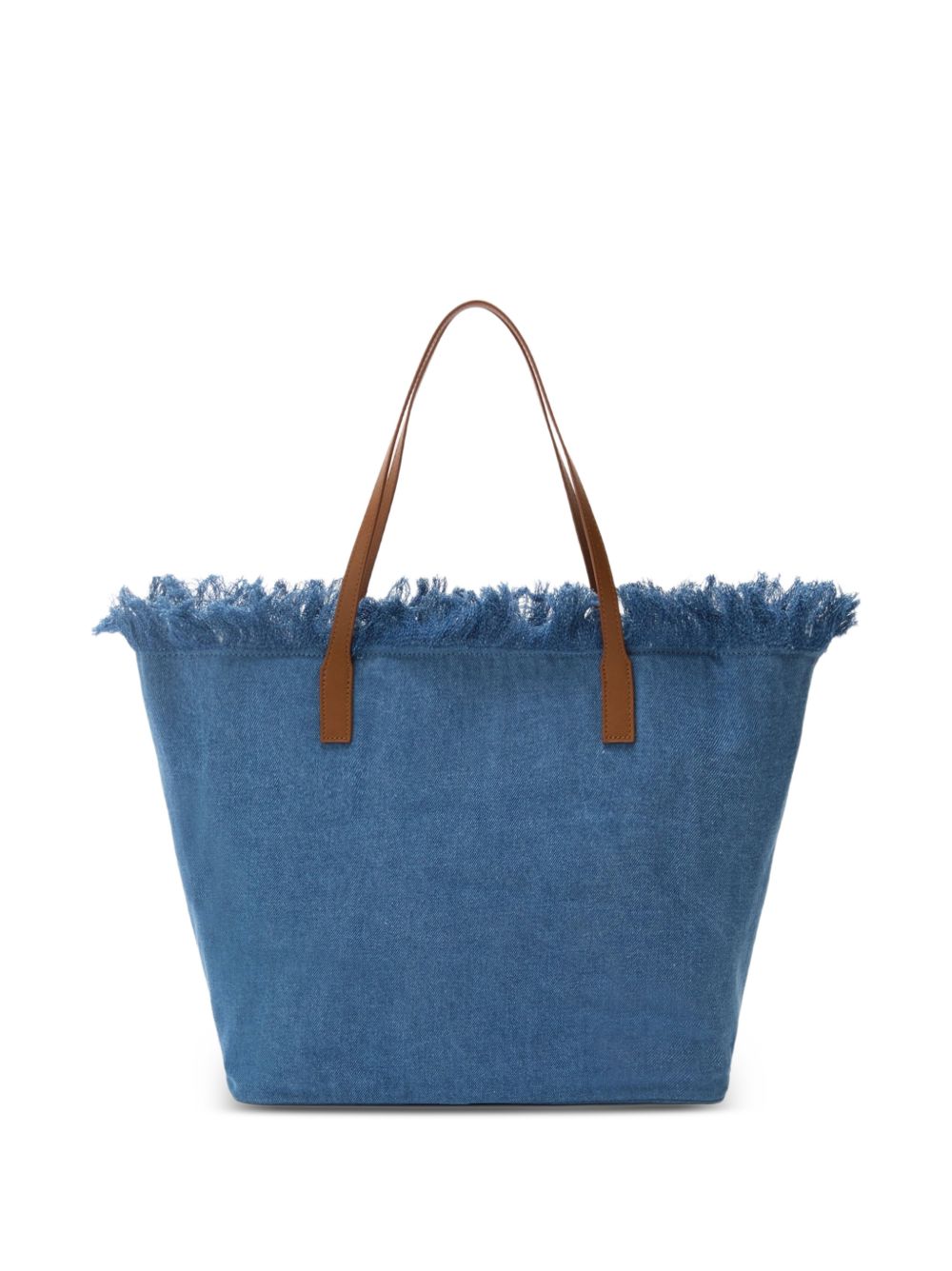 Borsa shopping in denim con effetto frayed CBF0001 00436L MC2 SAINT BARTH