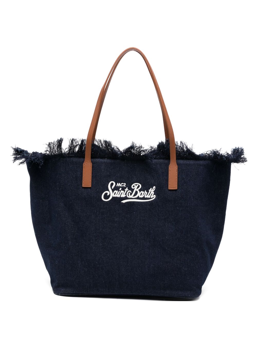 Borsa tote con frange denim CBF0001 01031L MC2 SAINT BARTH
