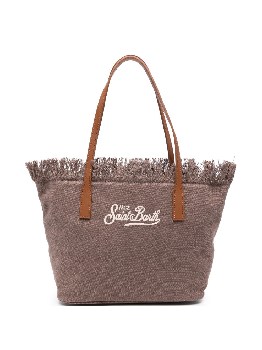 Borsa tote in denim con bordi sfrangiati CBMF001 01742L MC2 SAINT BARTH