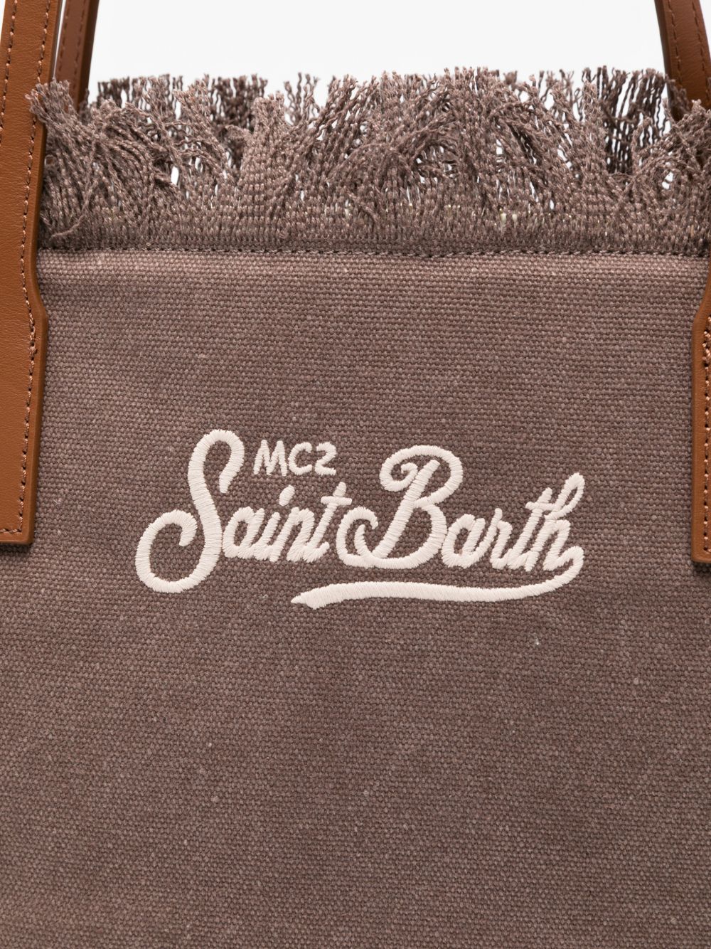 Borsa tote in denim con bordi sfrangiati CBMF001 01742L MC2 SAINT BARTH