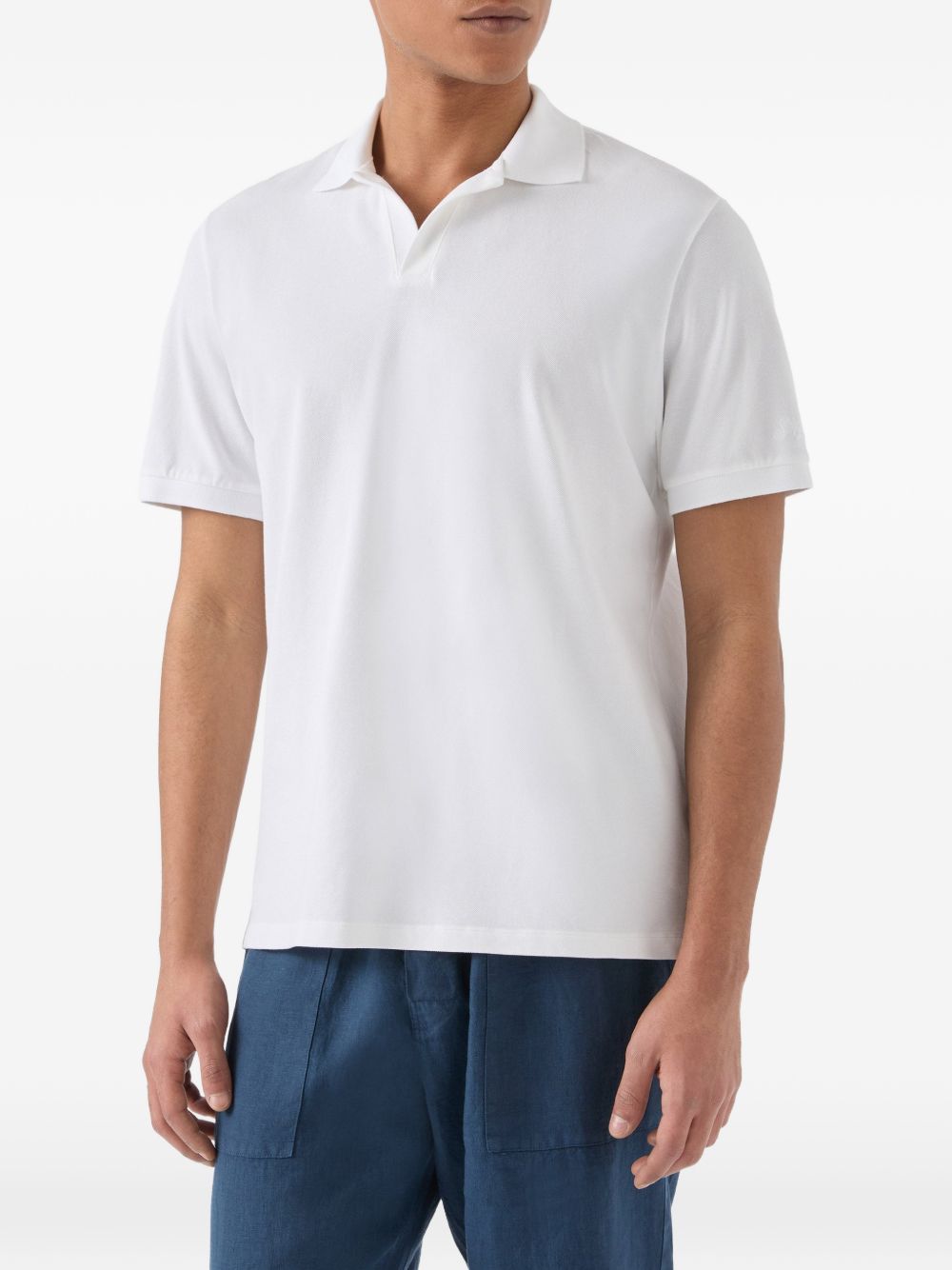 T-shirt con colletto a polo CHS0001 00123L MC2 SAINT BARTH