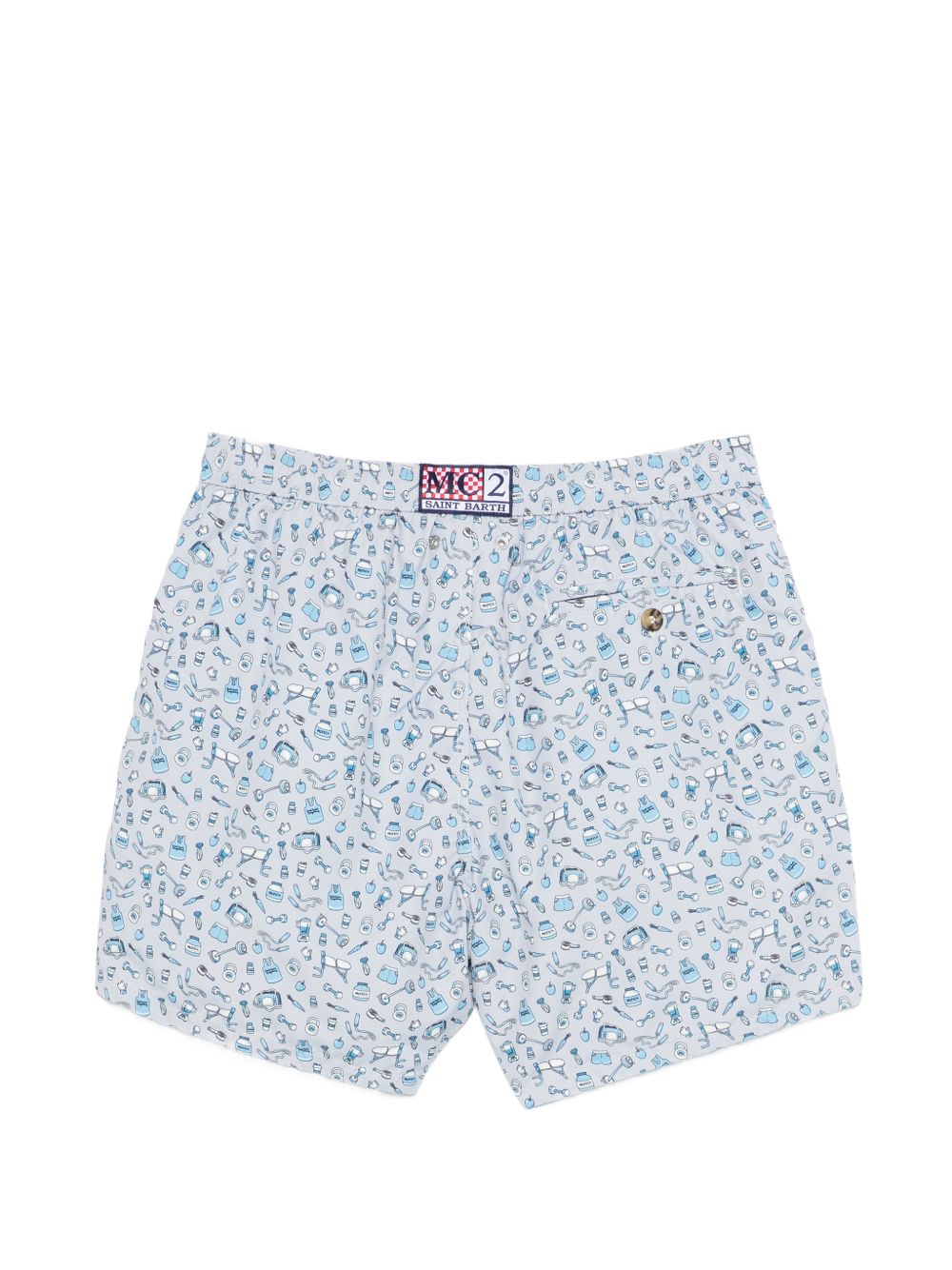 Boxer mare in poliestere riciclato con stampa LIG0003 00591L MC2 SAINT BARTH
