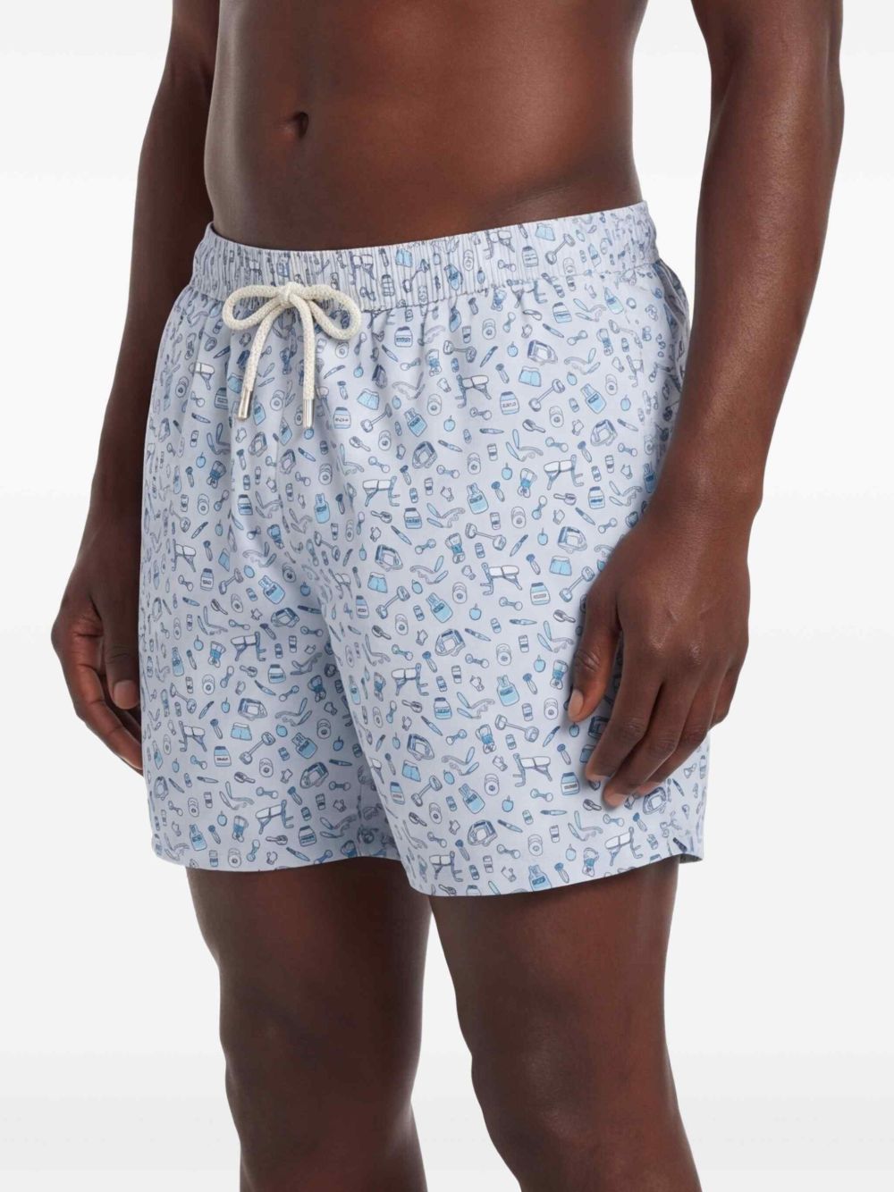 Boxer mare in poliestere riciclato con stampa LIG0003 00591L MC2 SAINT BARTH