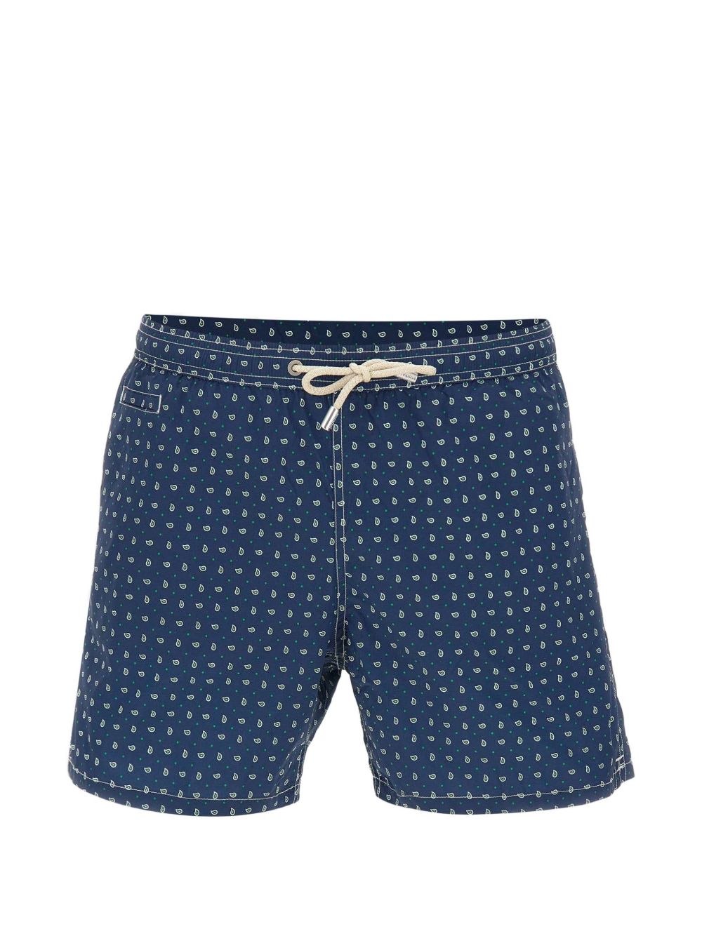 Costume a pantaloncino in poliestere con stampa paisley LIG0016 00072L MC2 SAINT BARTH