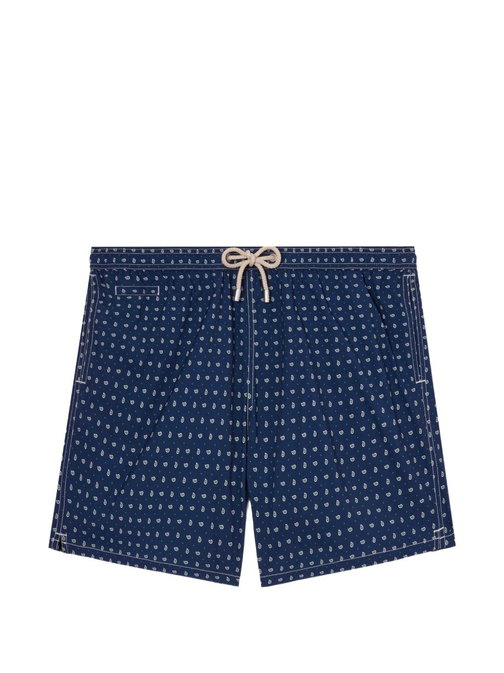 Costume a pantaloncino in poliestere con stampa paisley LIG0016 00072L MC2 SAINT BARTH