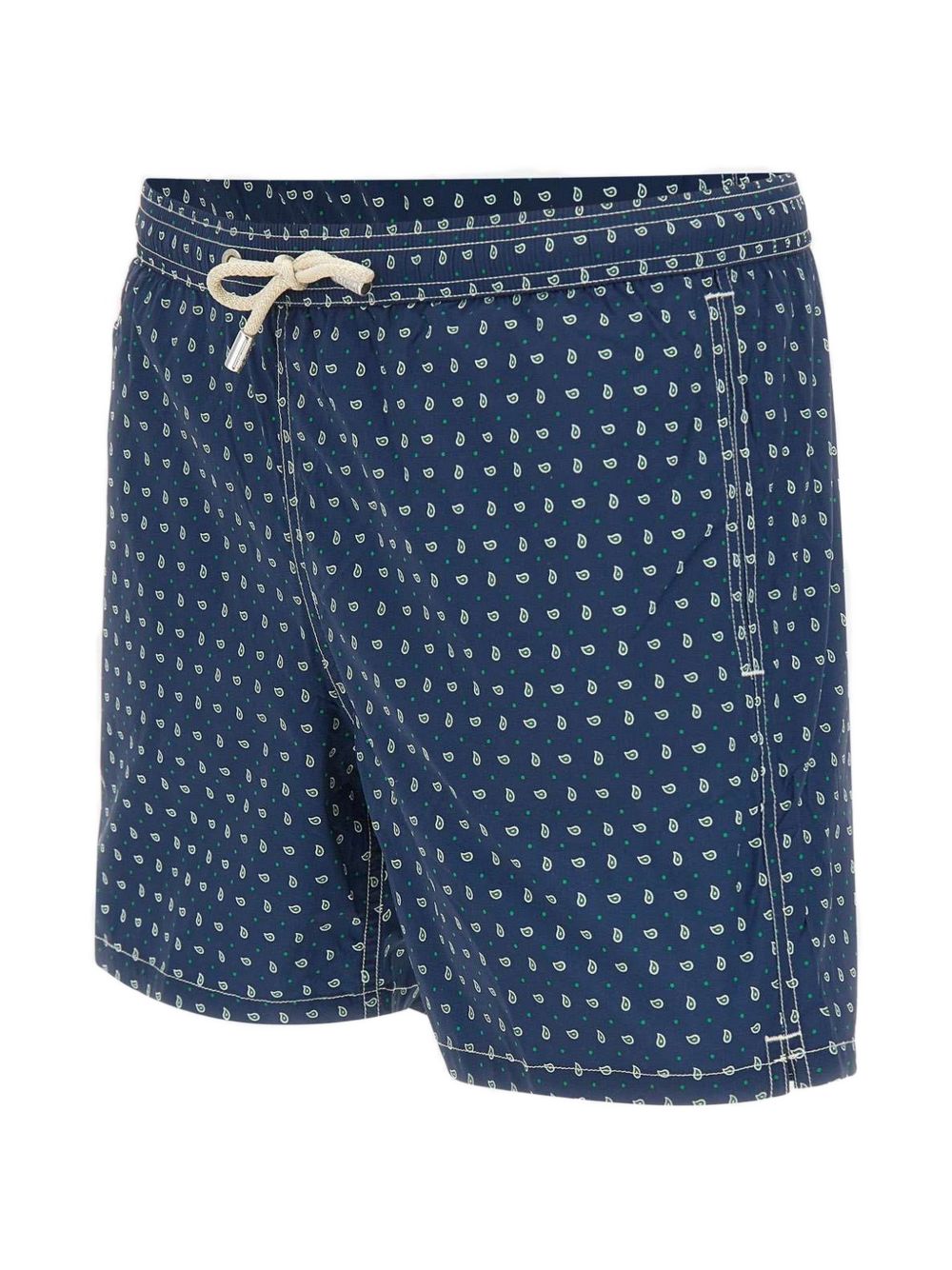 Costume a pantaloncino in poliestere con stampa paisley LIG0016 00072L MC2 SAINT BARTH