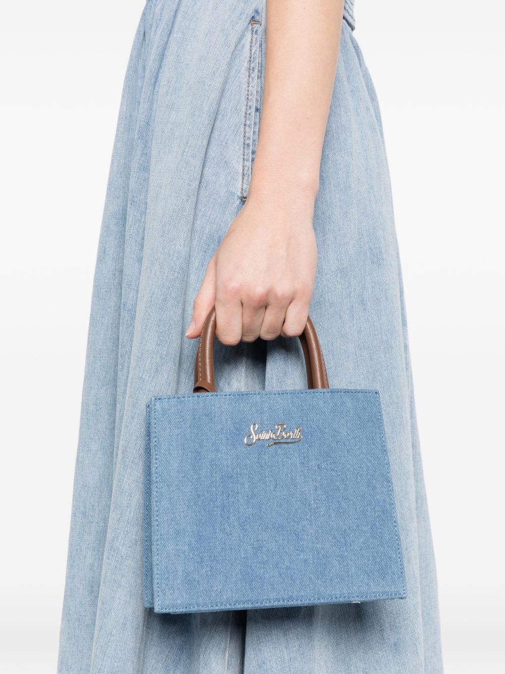 Borsa a mano in denim con tracolla SHBM0002 00009L MC2 SAINT BARTH