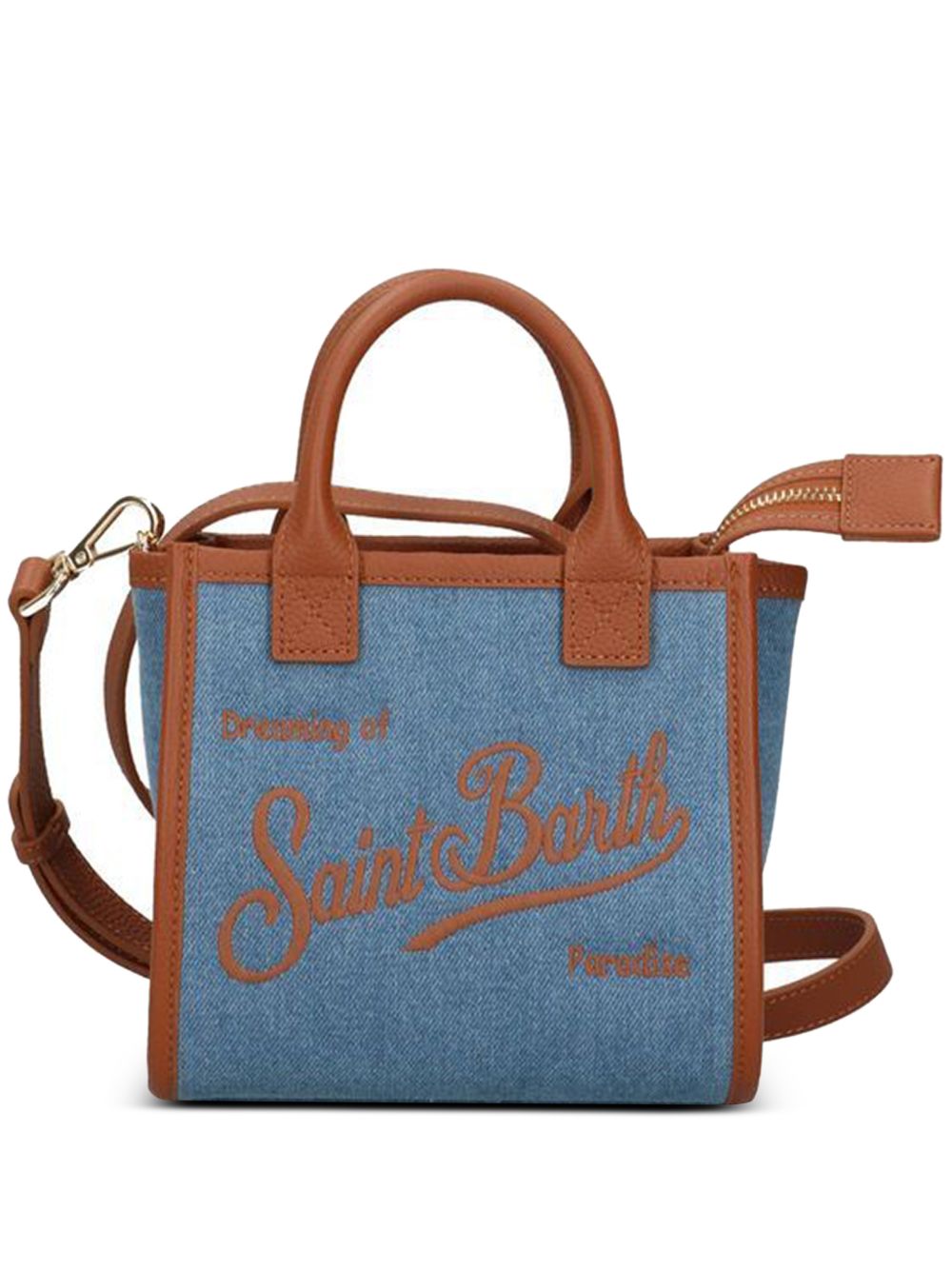 Borsa a spalla con stampa scritta VANMI001 01515L MC2 SAINT BARTH
