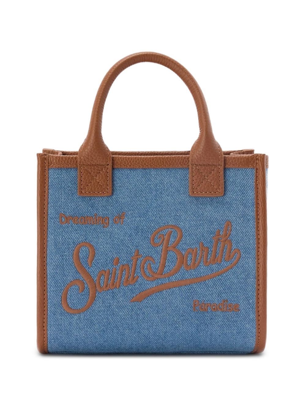 Borsa a spalla con stampa scritta VANMI001 01515L MC2 SAINT BARTH
