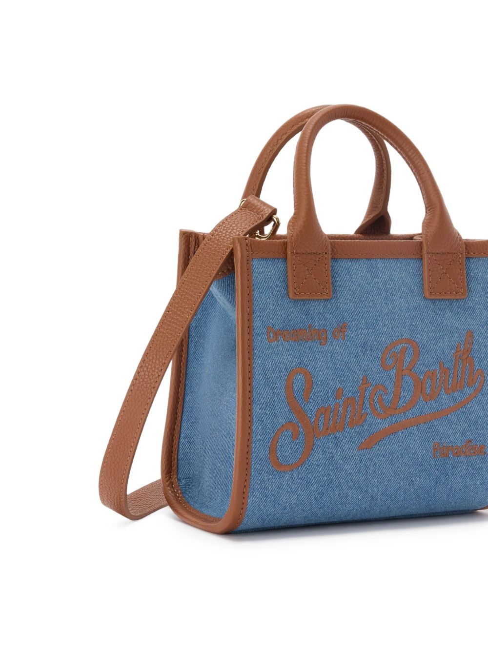 Borsa a spalla con stampa scritta VANMI001 01515L MC2 SAINT BARTH
