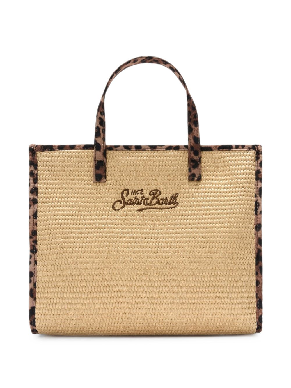 Borsa tote in paglia con ricamo logo VVID001 00369L MC2 SAINT BARTH