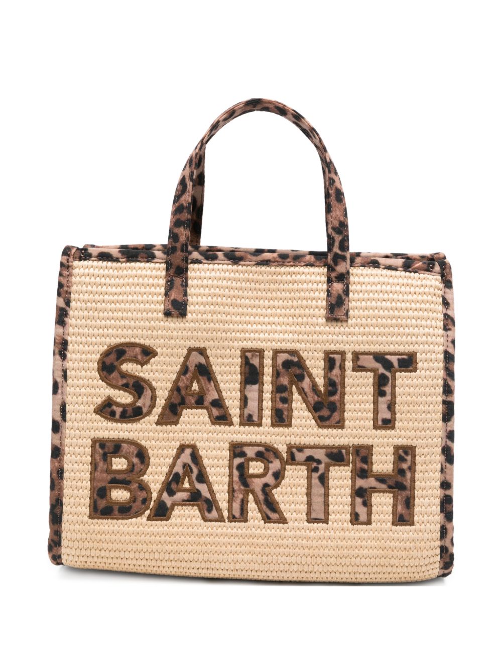 Borsa tote in paglia con ricamo logo VVID001 00369L MC2 SAINT BARTH