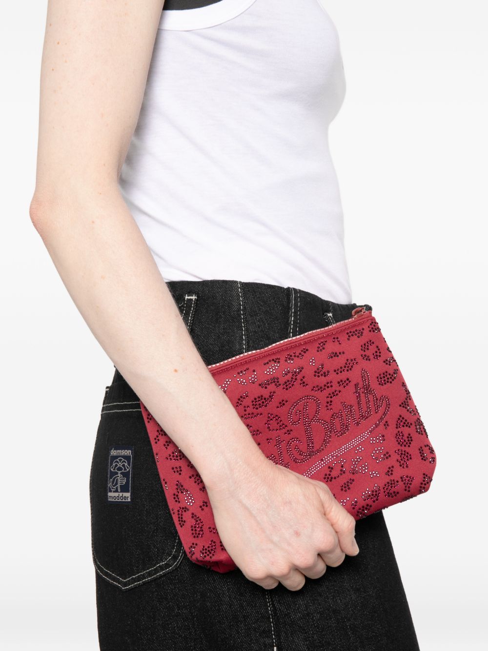 Pochette con strass e zip ALI0032# 00269L MC2 SAINT BARTH KIDS