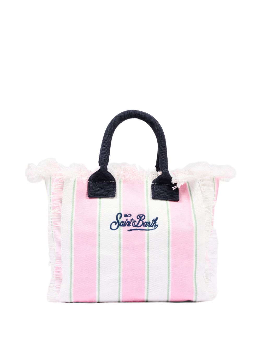 Borsa mare in cotone con frange COL0001# 02598L MC2 SAINT BARTH KIDS
