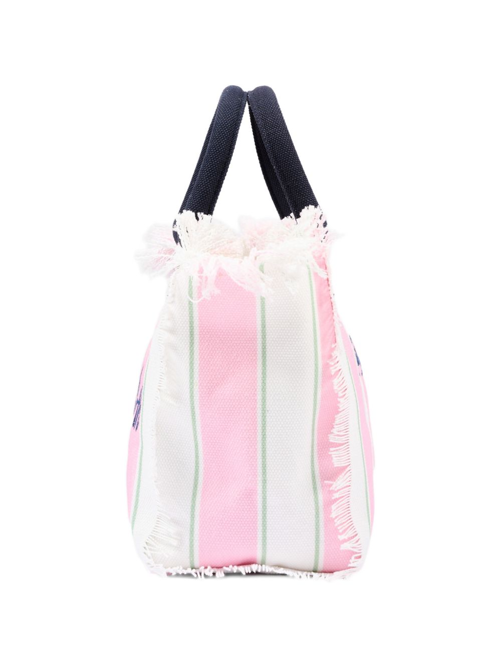 Borsa mare in cotone con frange COL0001# 02598L MC2 SAINT BARTH KIDS