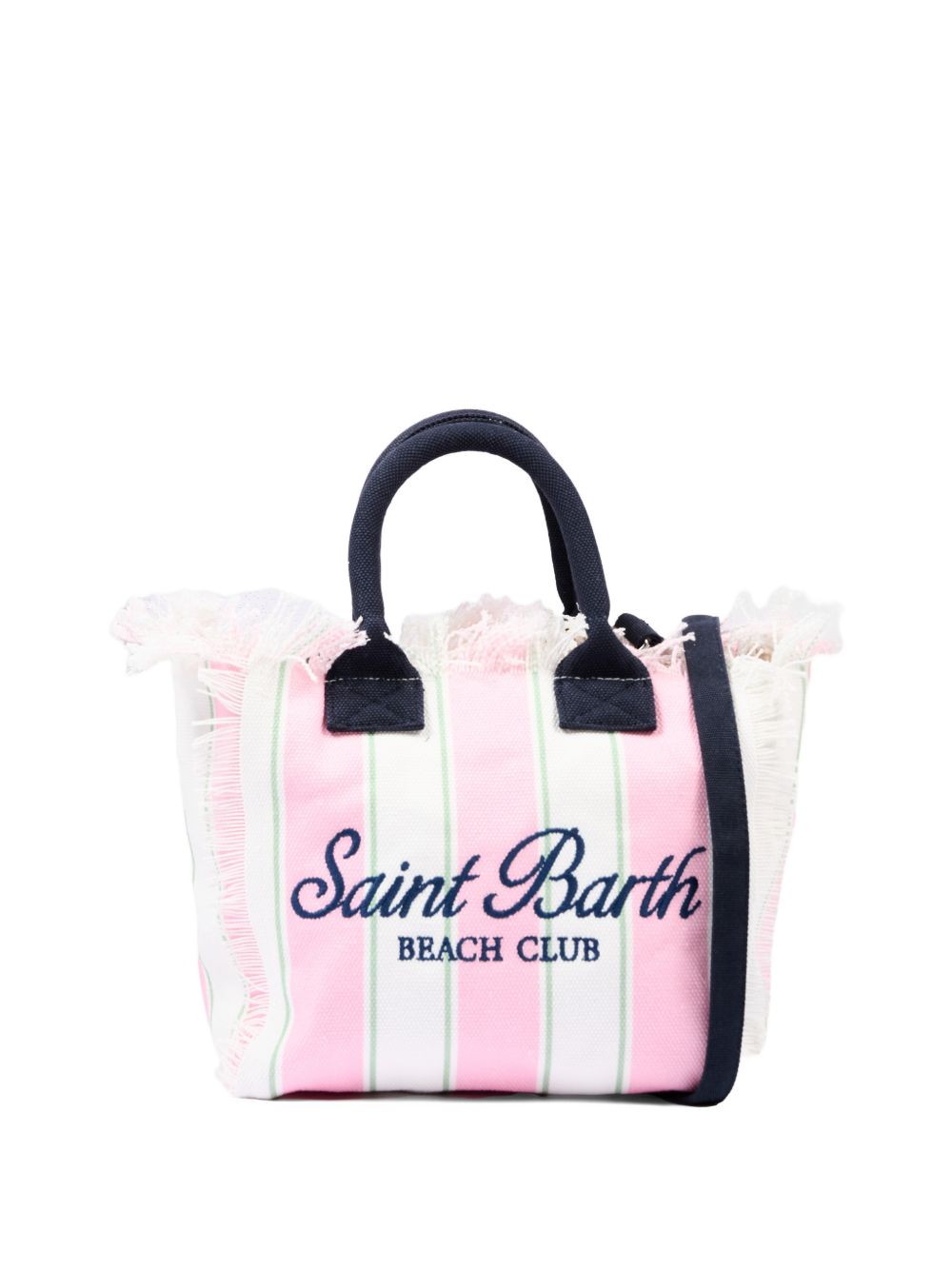 Borsa mare in cotone con frange COL0001# 02598L MC2 SAINT BARTH KIDS