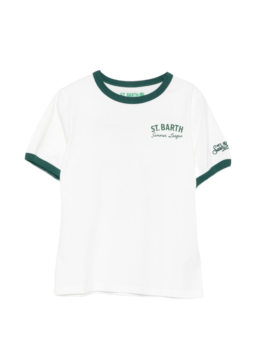 T-shirt con bordi a contrasto DENA001 03846L MC2 SAINT BARTH KIDS