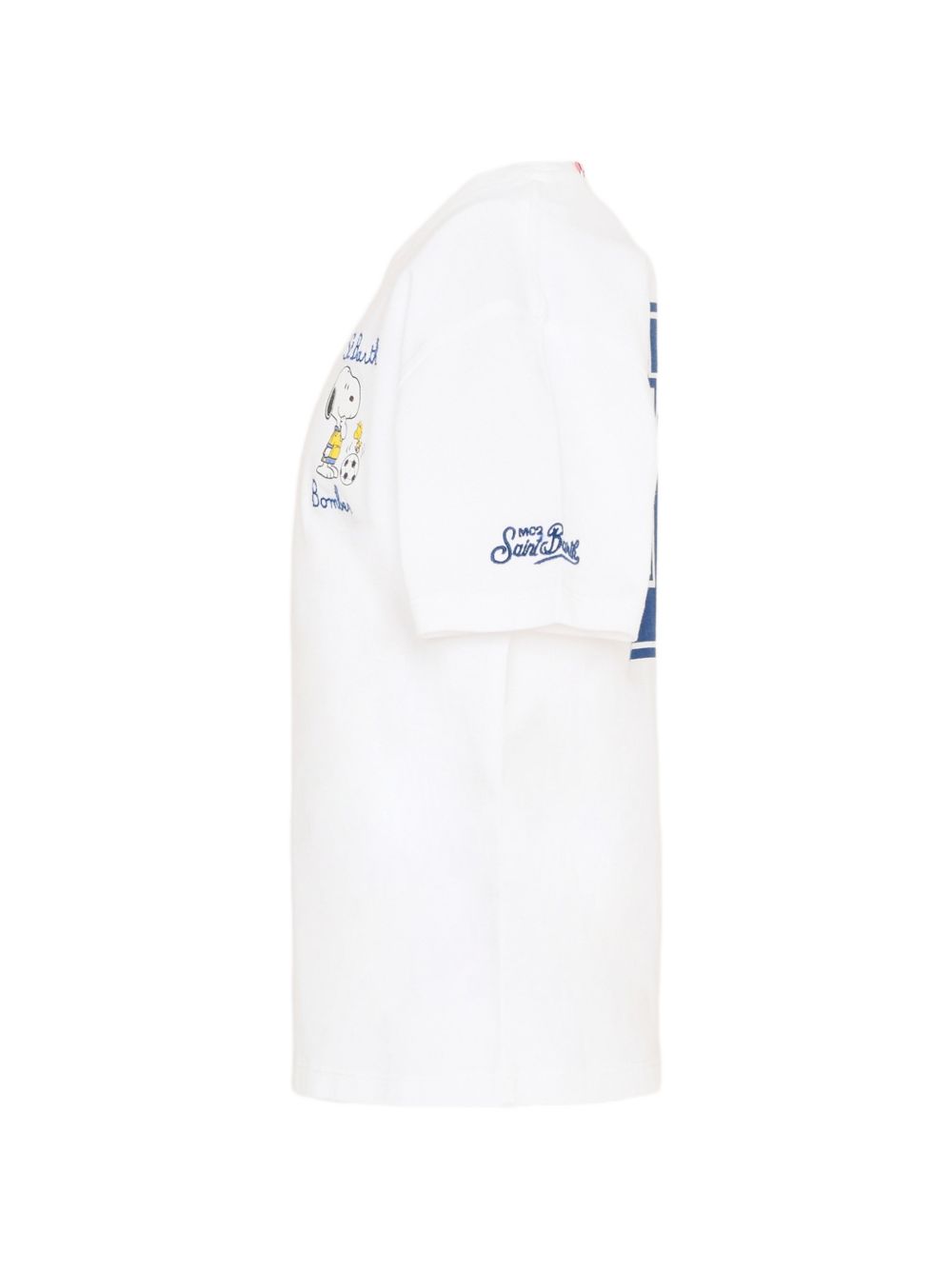T-shirt in cotone con stampa Snoopy PRL0001 02650L MC2 SAINT BARTH KIDS