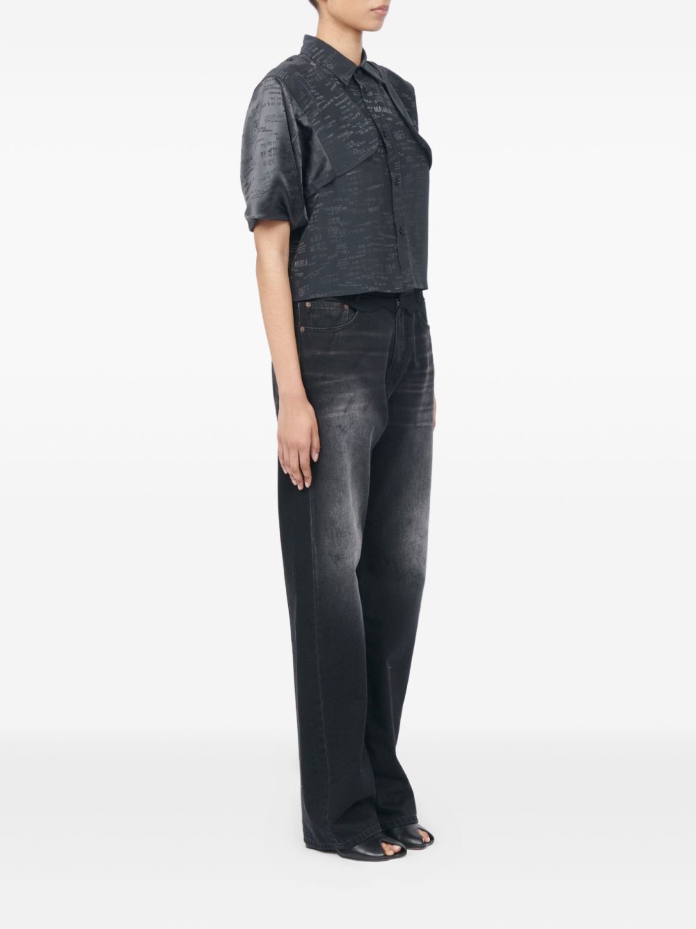 Camicia maniche corte con stampa S52DT0044M35737 002J MM6 MAISON MARGIELA