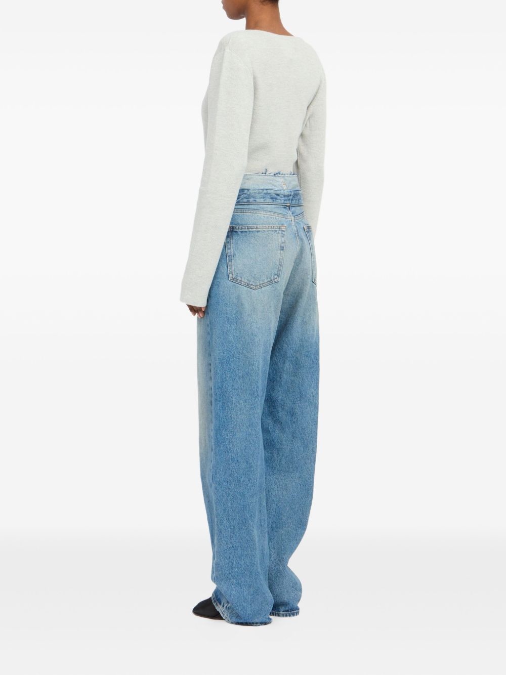 Jeans a gamba dritta vita alta S52LA0271M30058 965 MM6 MAISON MARGIELA