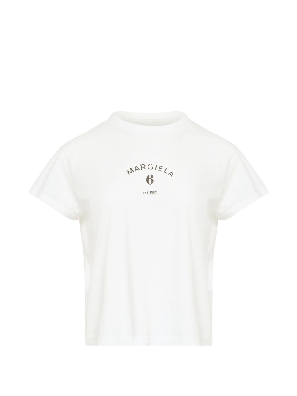 T-shirt in cotone girocollo S62GD0216M20048 101 MM6 MAISON MARGIELA