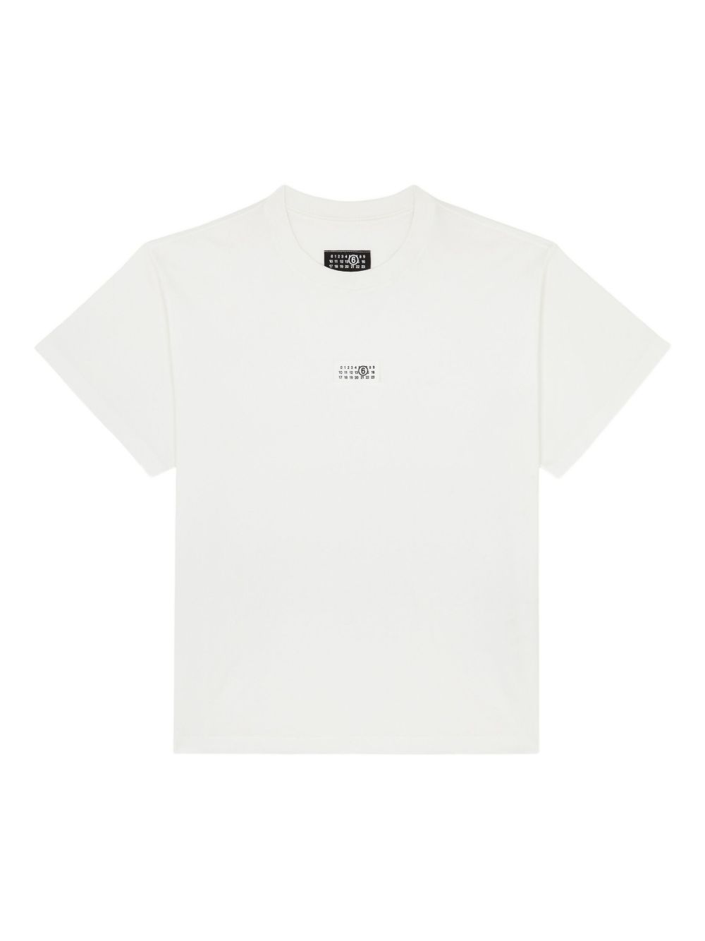 T-shirt in cotone girocollo SH0GC0032M20170 101 MM6 MAISON MARGIELA