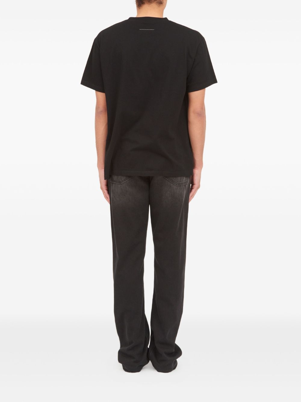 T-shirt in cotone girocollo SH0GC0067M20048 900 MM6 MAISON MARGIELA