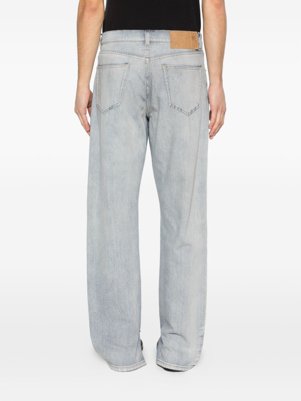Jeans a gamba dritta effetto vissuto SH0LA0033M30055 962 MM6 MAISON MARGIELA