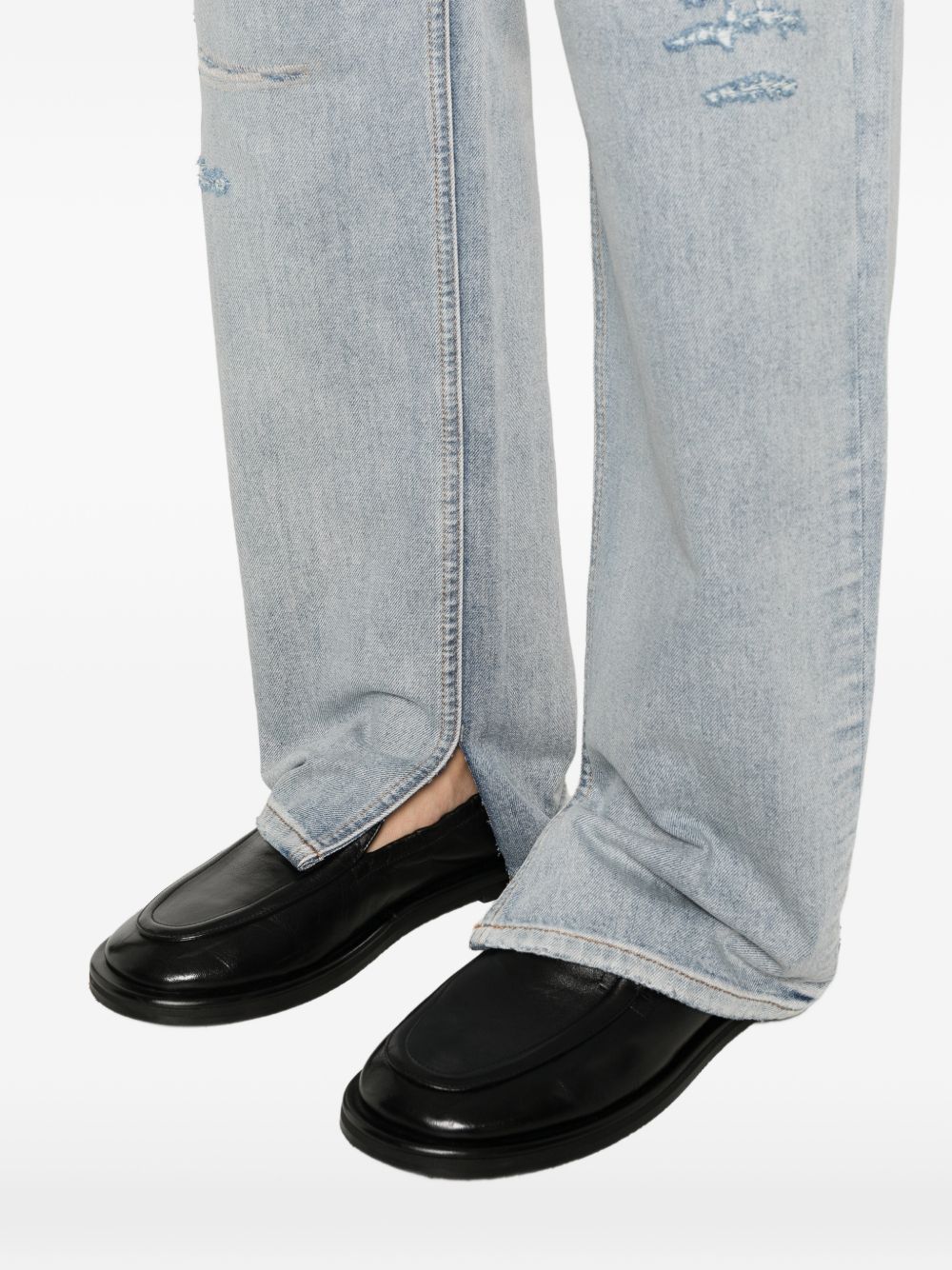 Jeans a gamba dritta effetto vissuto SH0LA0033M30055 962 MM6 MAISON MARGIELA