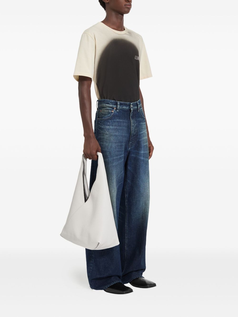 Jeans a gamba dritta in cotone SH0LA0038M30063 961 MM6 MAISON MARGIELA