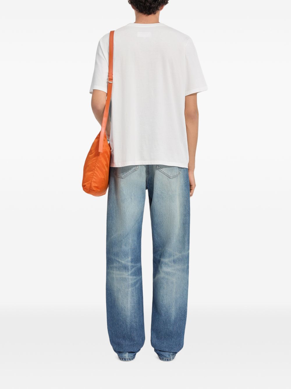 T-shirt in cotone girocollo SH2GC0038M20048 101 MM6 MAISON MARGIELA