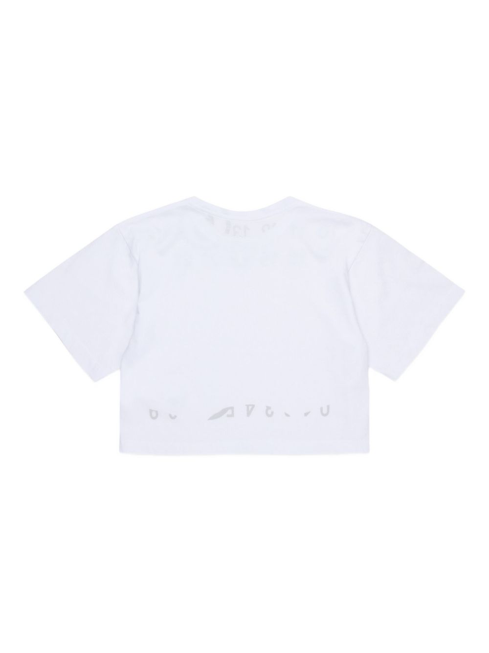 T-shirt in cotone con stampa numerica M61017MM02Y M6100 MM6 MAISON MARGIELA KIDS