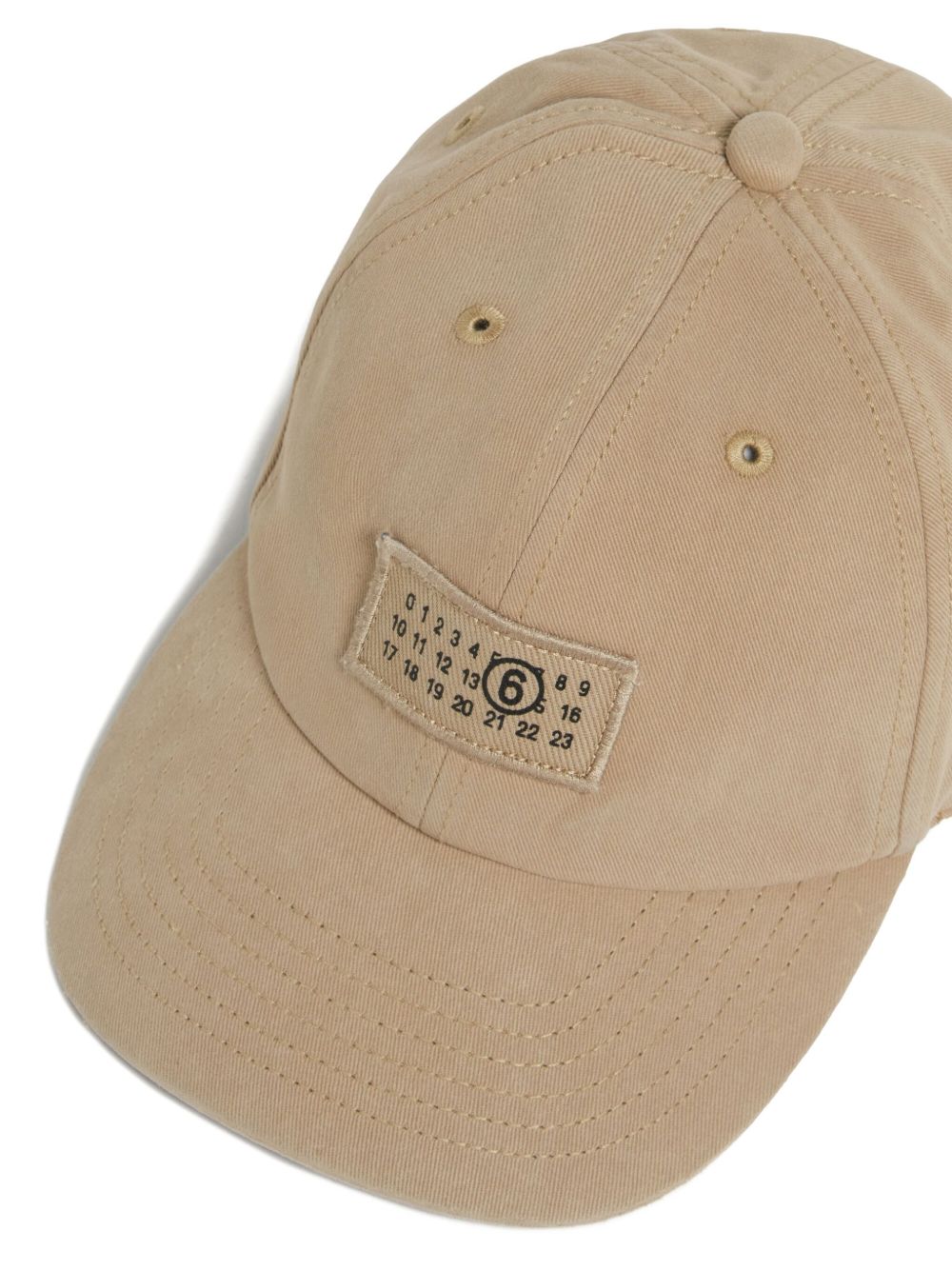Cappello in cotone con patch frontale M61030MM05S M6709 MM6 MAISON MARGIELA KIDS