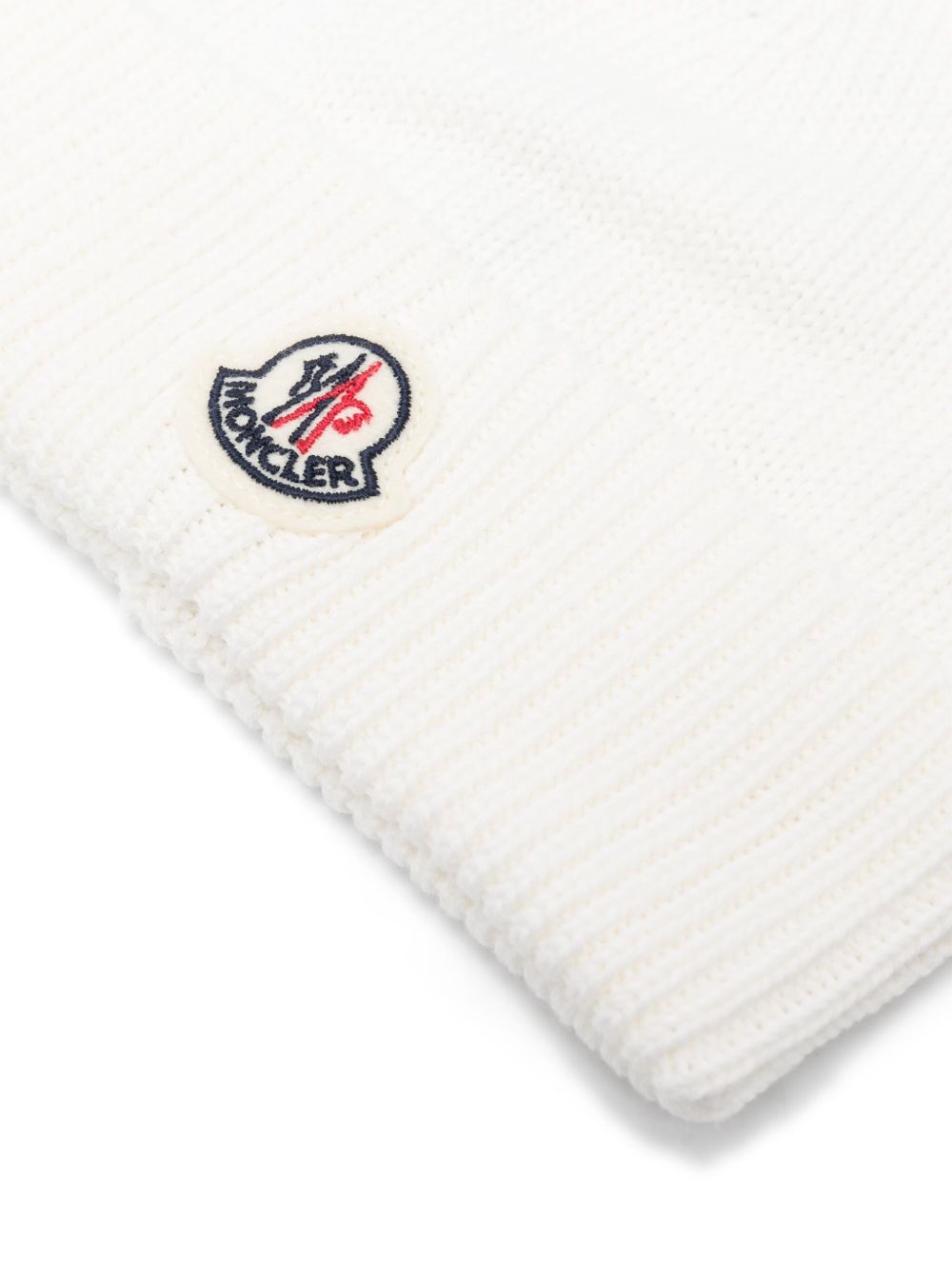 Berretto in lana a coste L19513B00006M2861 002 MONCLER KIDS