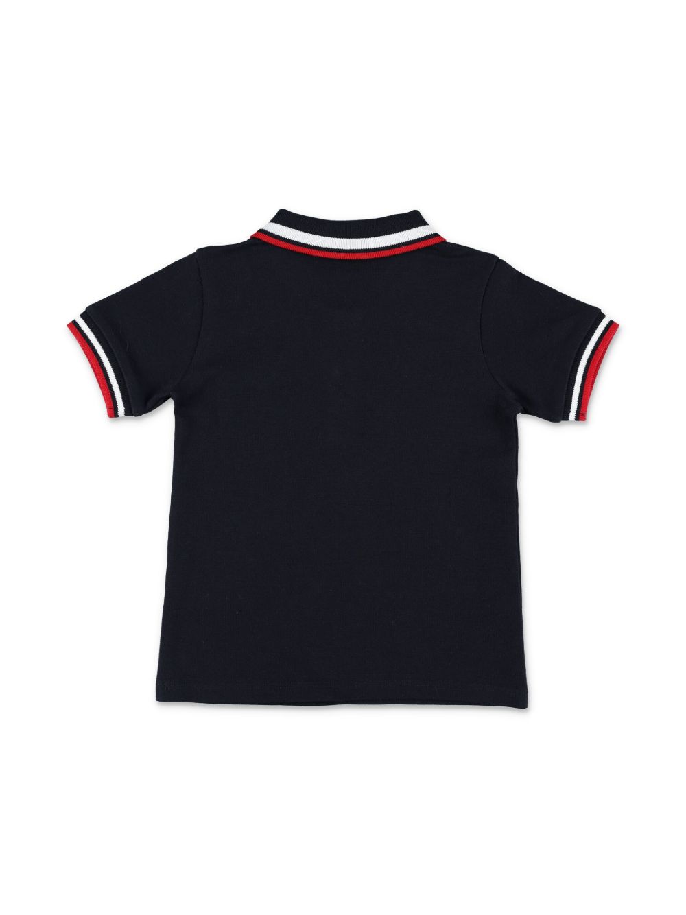 Polo in cotone con collo ricamato L19518A000028496F 778 MONCLER KIDS