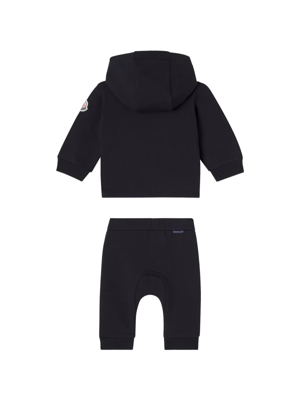 Tuta in felpa con cappuccio e zip L19518M0000289B9Y 778 MONCLER KIDS