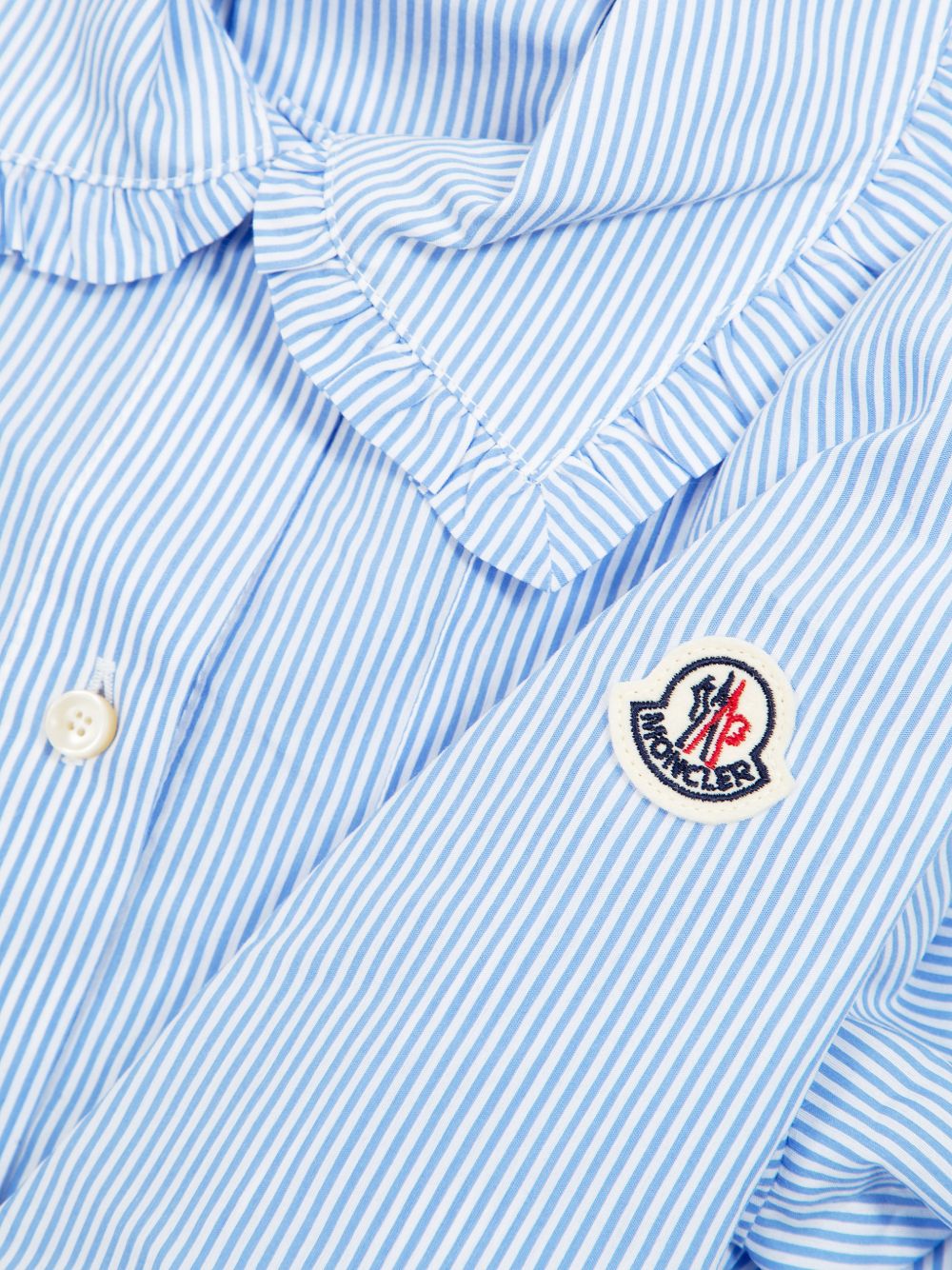 Abito in viscosa con colletto a volant L19542G00005599G1 F70 MONCLER KIDS