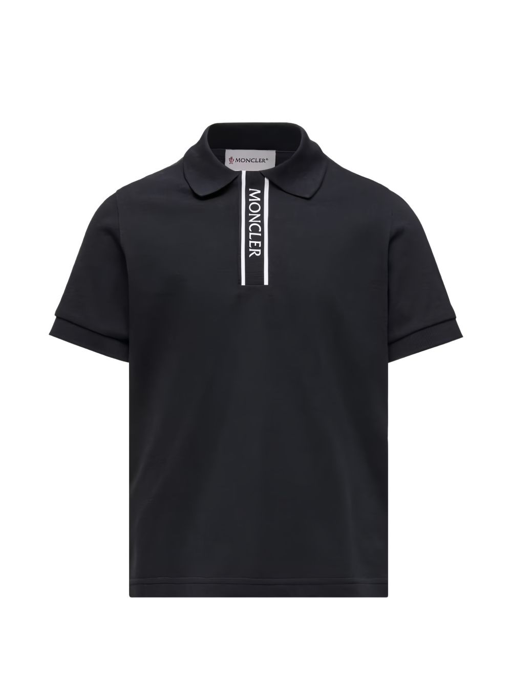 Polo in cotone con zip L19548A000118496W 999 MONCLER KIDS