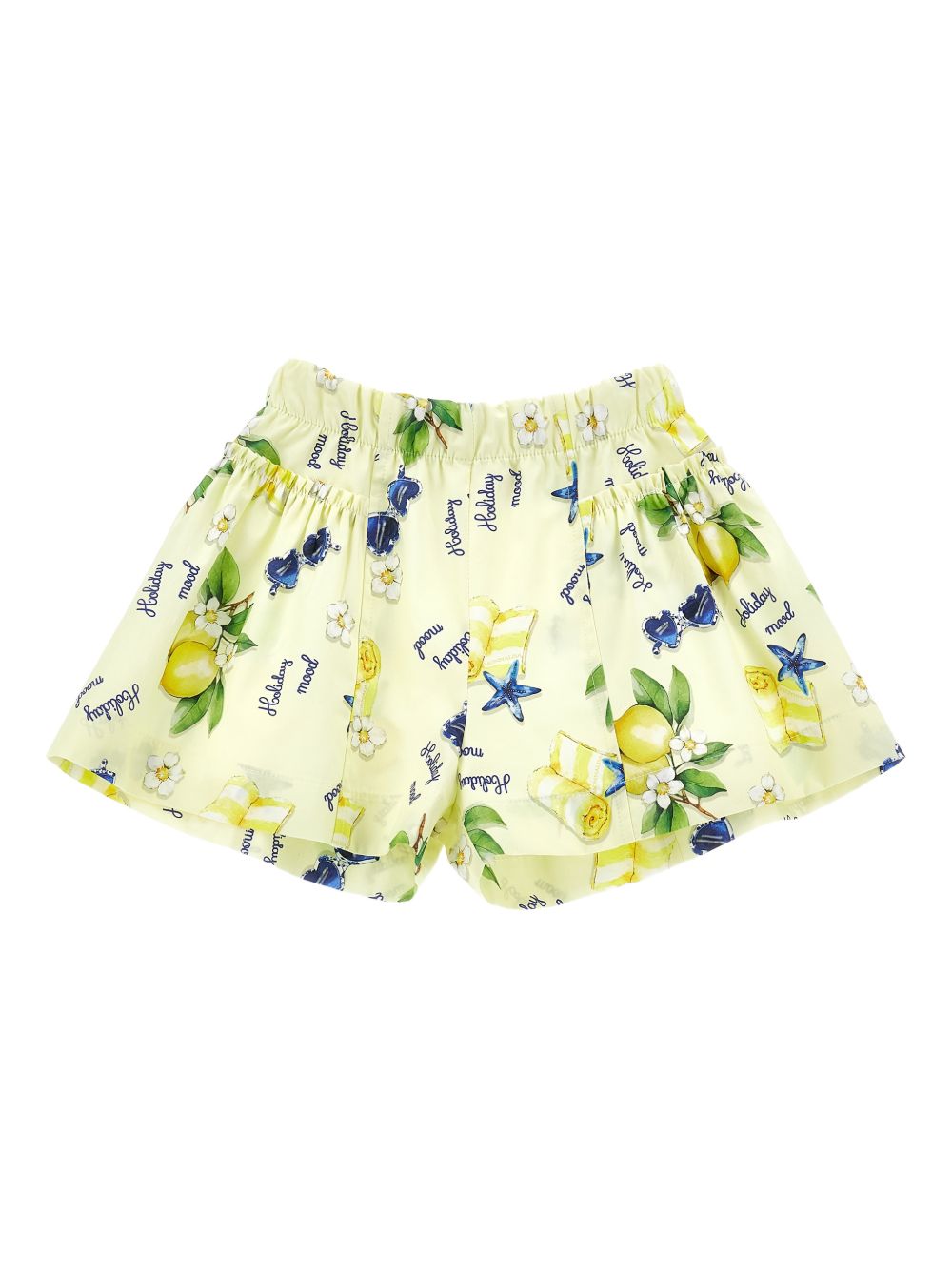 Shorts stampati con elastico in vita 11G4177624 0014 MONNALISA KIDS