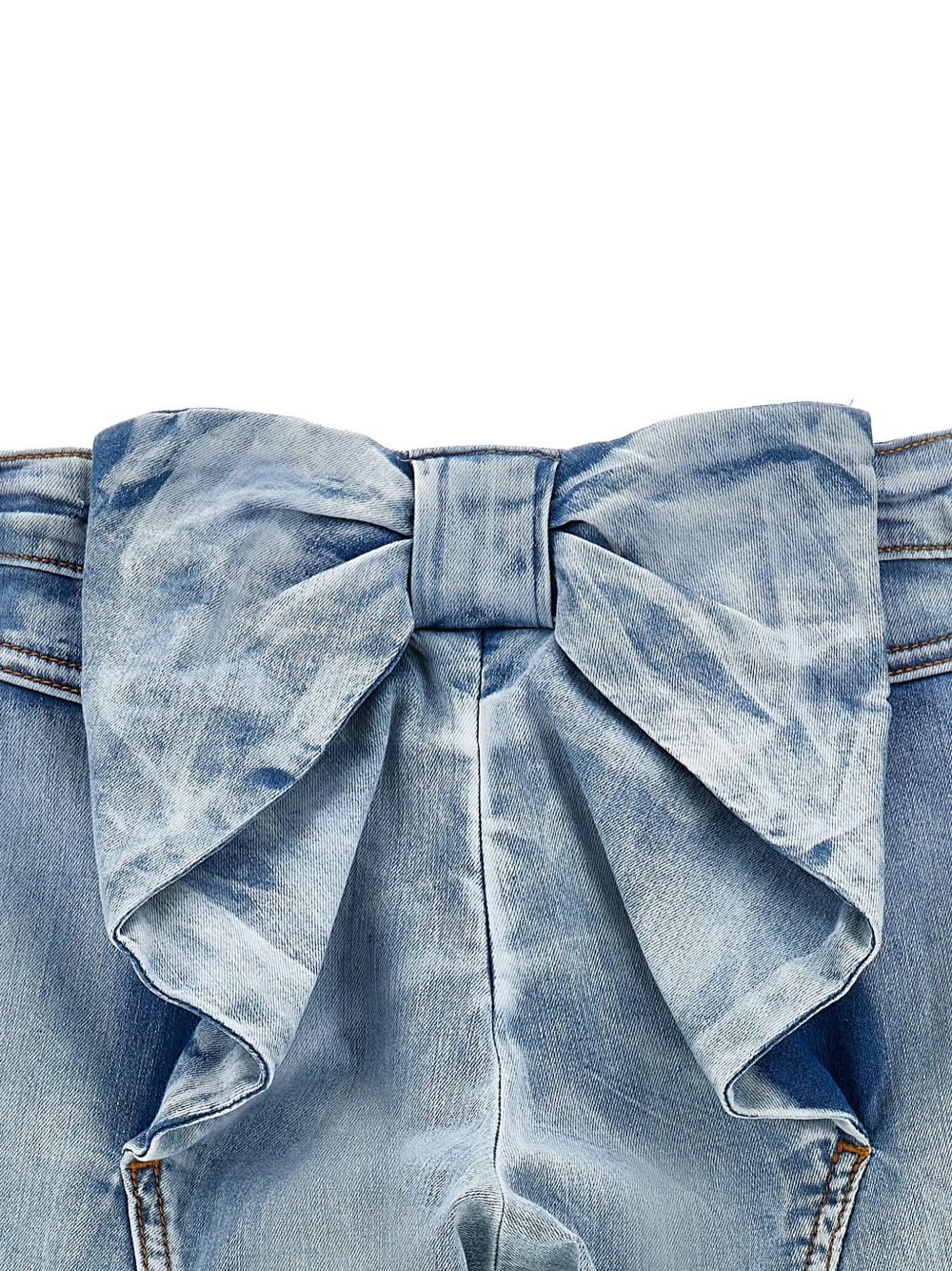 Jeans cropped a zampa delavé 17G4047013 0062 MONNALISA KIDS