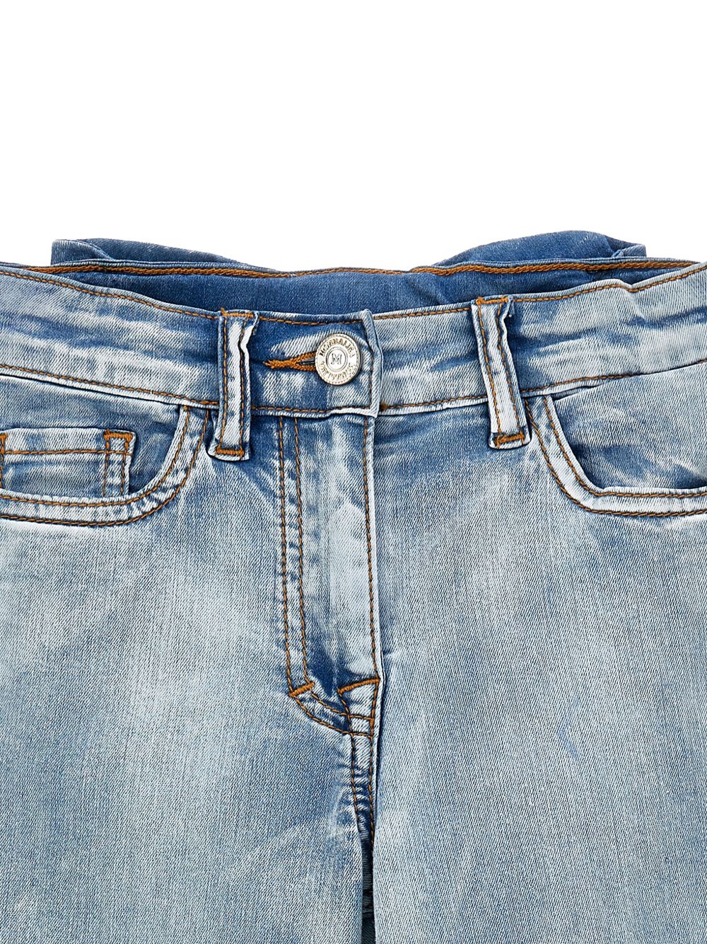 Jeans cropped a zampa delavé 17G4047013 0062 MONNALISA KIDS