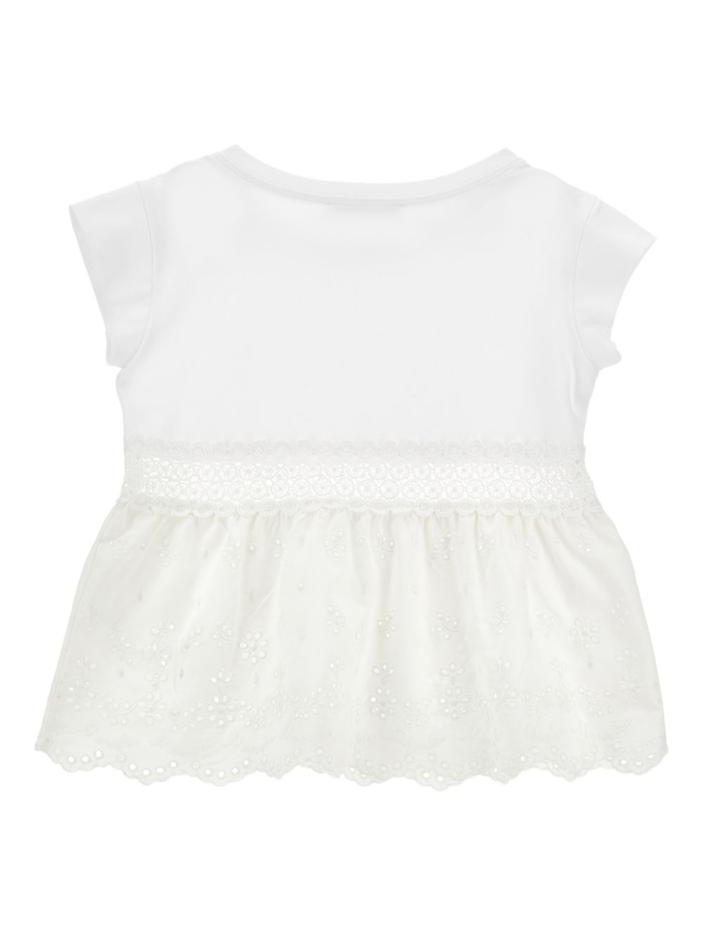 Top con gonna in tulle ricamato 17G6047005 0099 MONNALISA KIDS