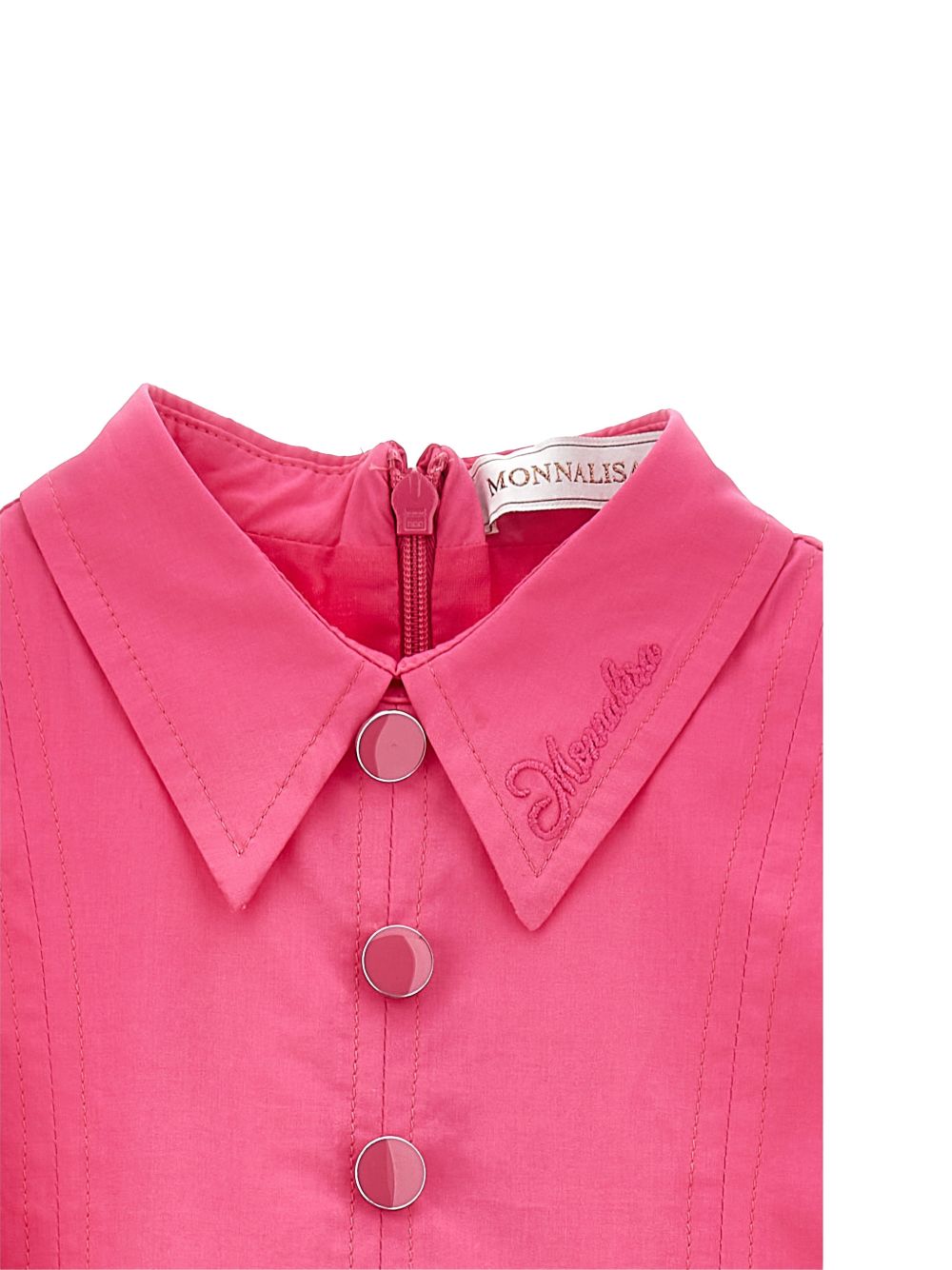 Abito camicia senza maniche con cintura 17G9017116 0097 MONNALISA KIDS