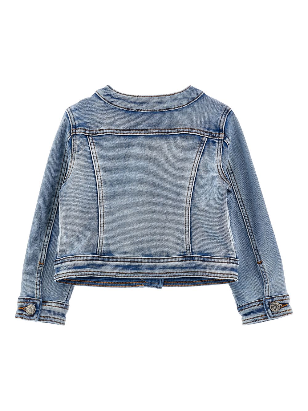 Giacca in denim con ricami floreali 19G1027015 055B MONNALISA KIDS