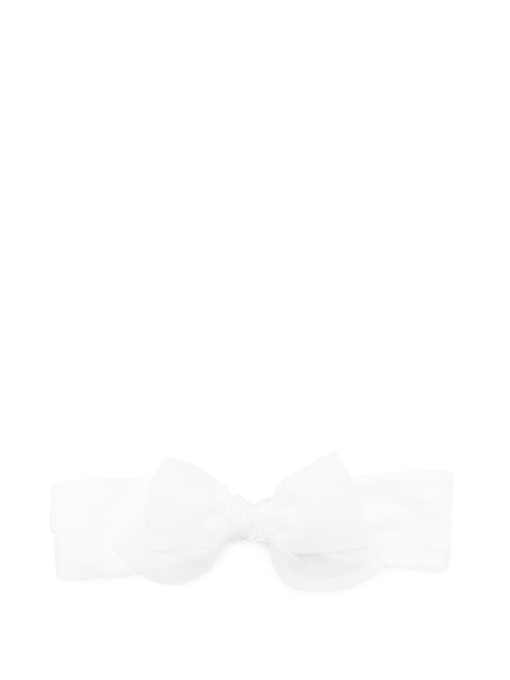 Cerchietto in cotone avorio con fiocco 73G0047112 0001 MONNALISA KIDS