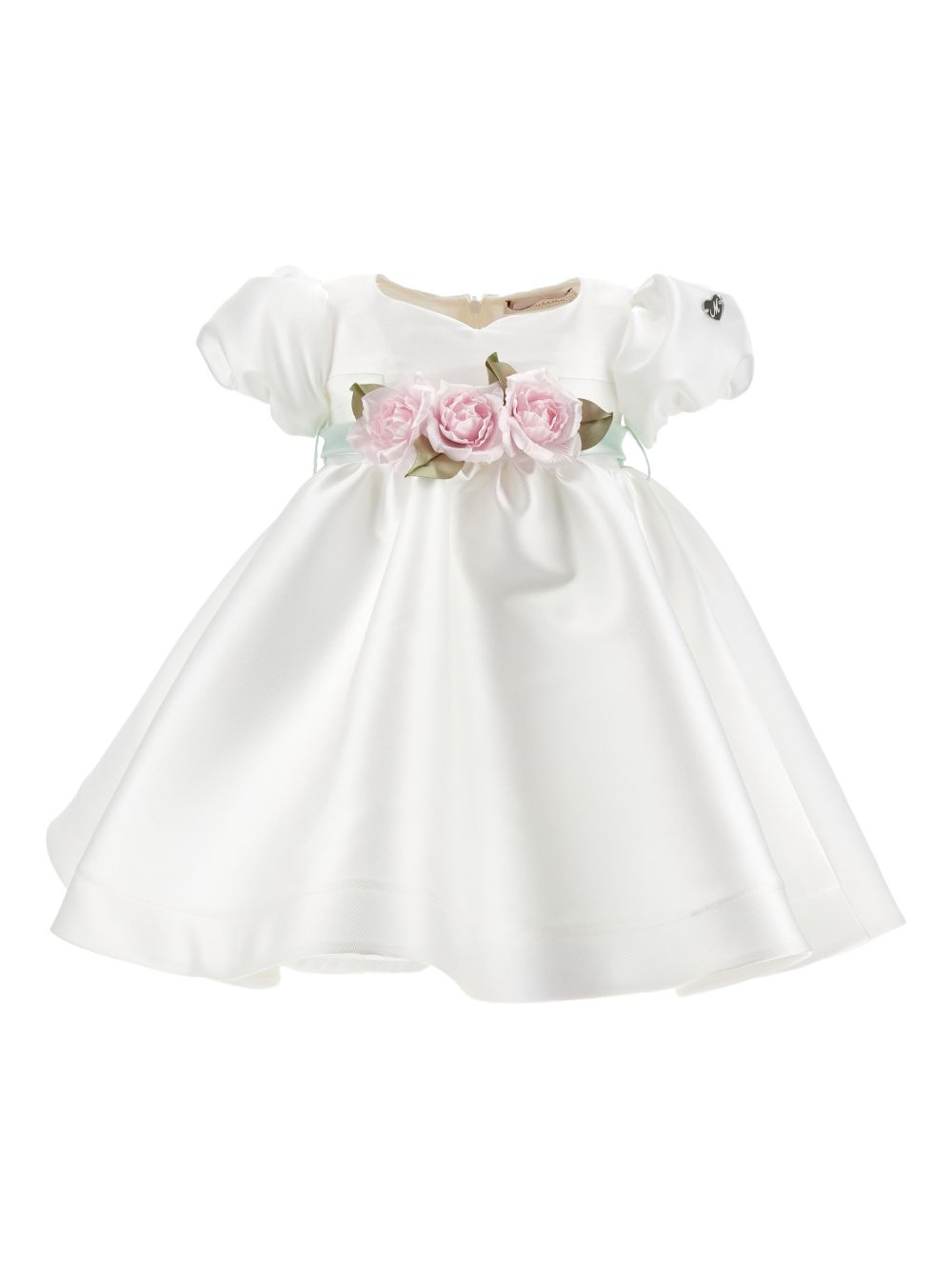 Abito con cintura floreale 73G9037302 0120 MONNALISA KIDS