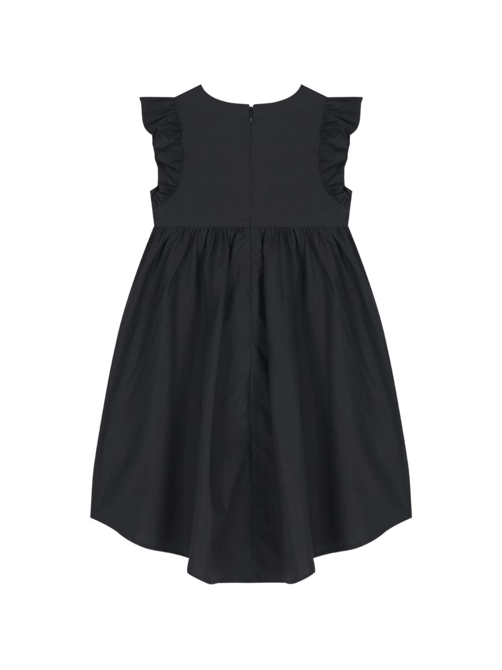 Abito con balze in popeline HAV0EVLLA10 60100 MOSCHINO KIDS